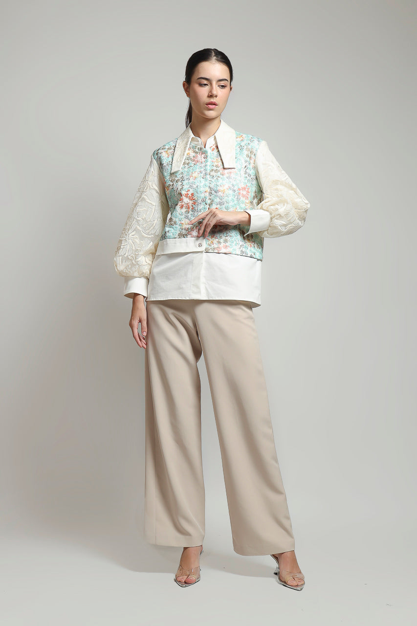 Bloom et Champs Tosca Lace Floral Shirt