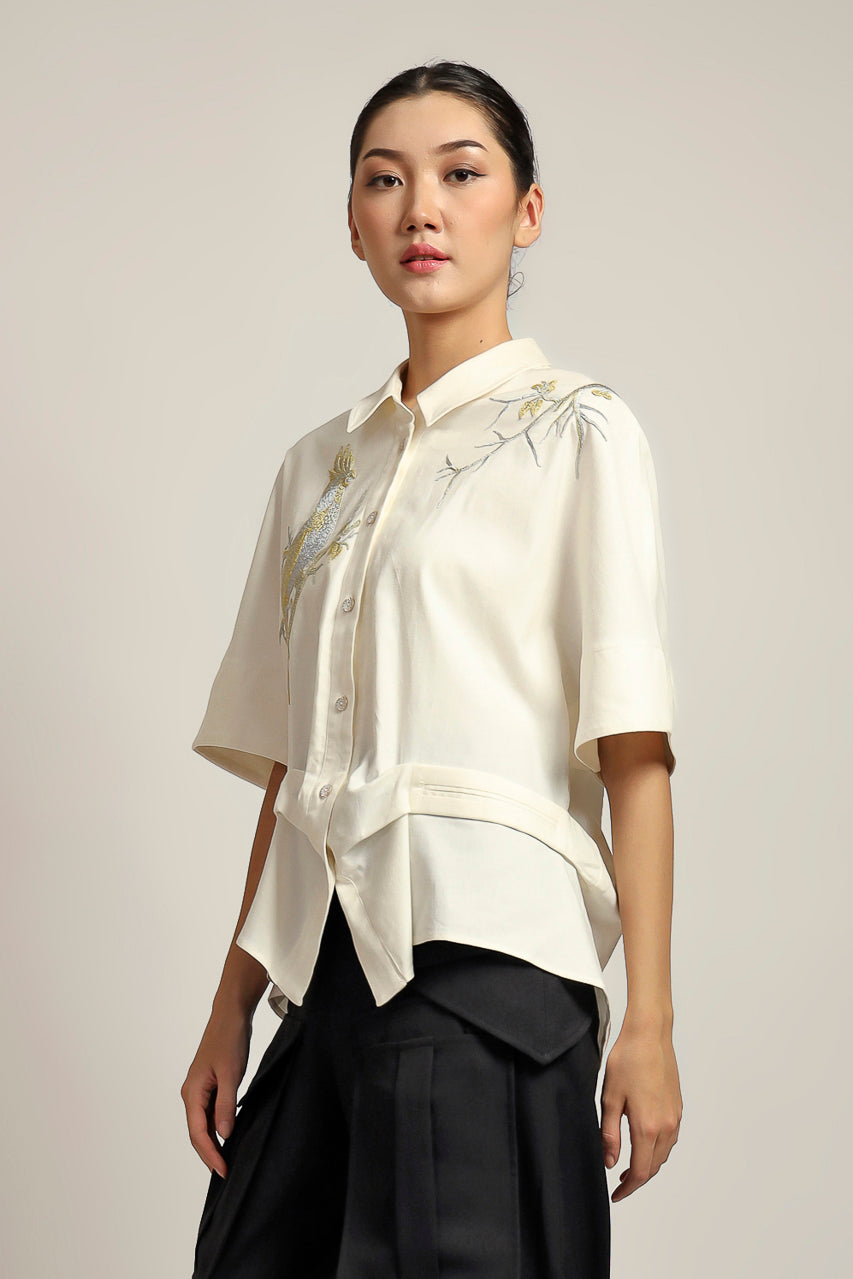 Bloom et Champs Kemeja Bordir Cacatu