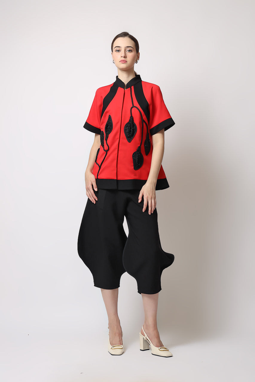 Bloom et Champs Red Lampion Blouse / Celana Terompet