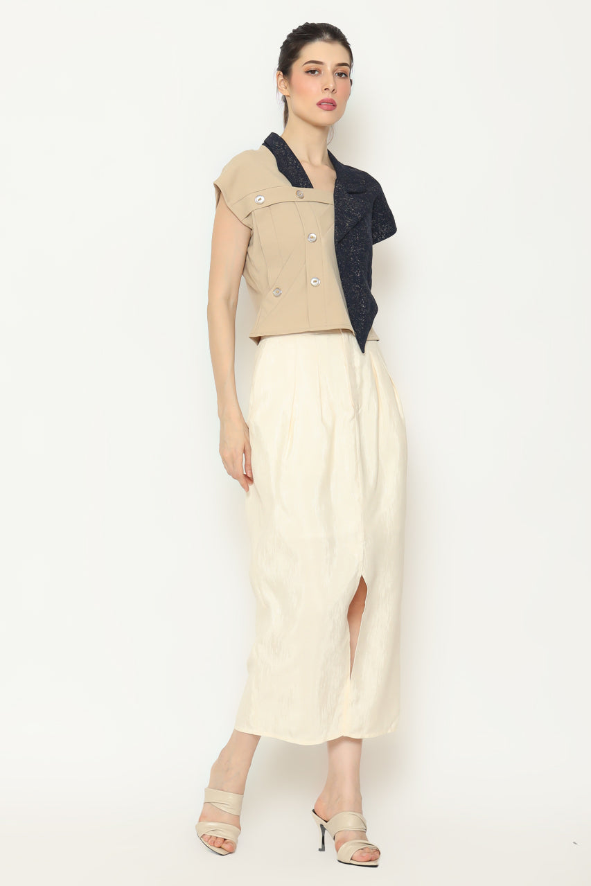 Bloom et Champs Top Lapel Glitter Navy