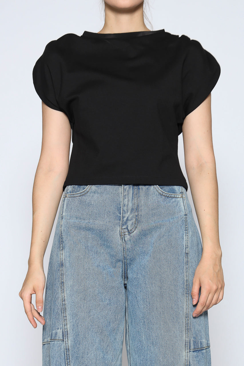Bloom et Cotton Black Tee