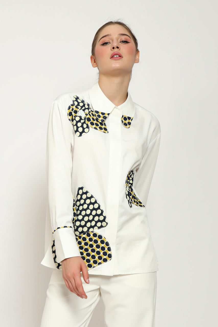 Bloom et Champs Kemeja Bunga Polka