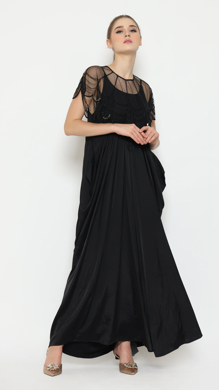 Bloom et Champs Kaftan Spaghetti Dress and Bolero