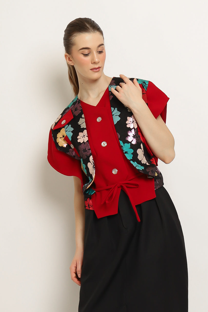 Bloom et Champs Batwing Top Floral