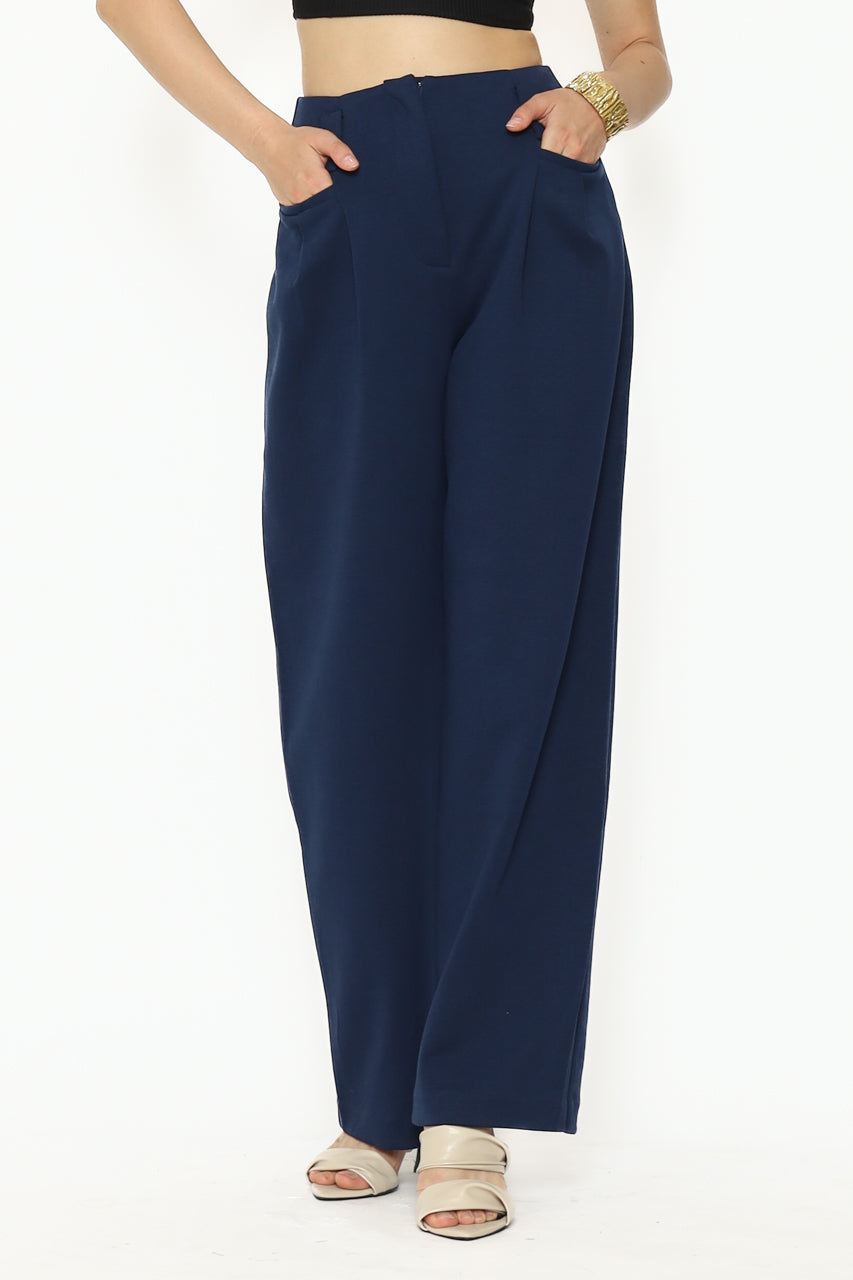 Bloom et Cotton Navy Interlock Pants