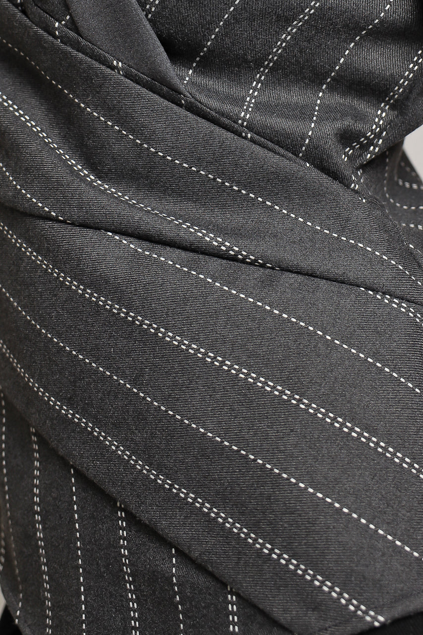 Bloom et Champs Semi Stripe Grey Blouse