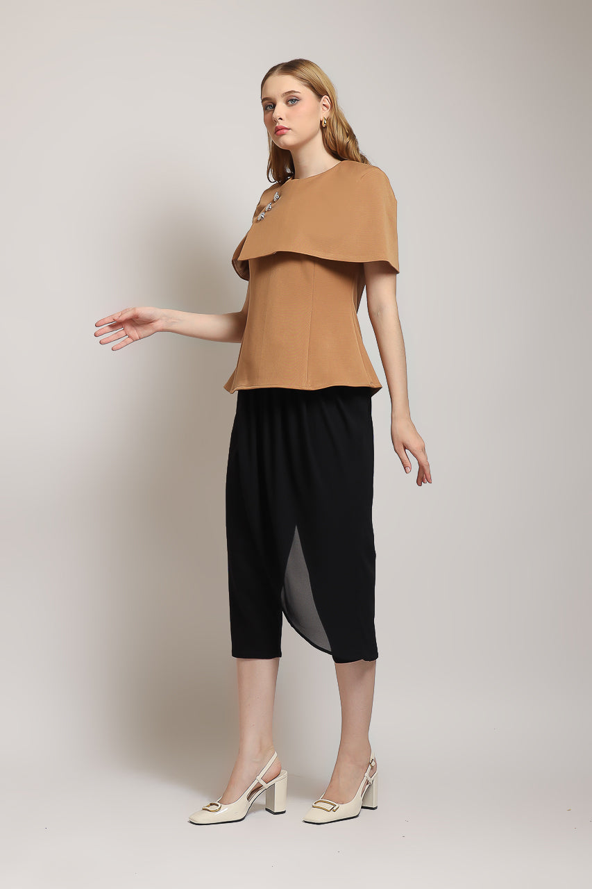 Bloom et Champs Rosie Cape in Mocha