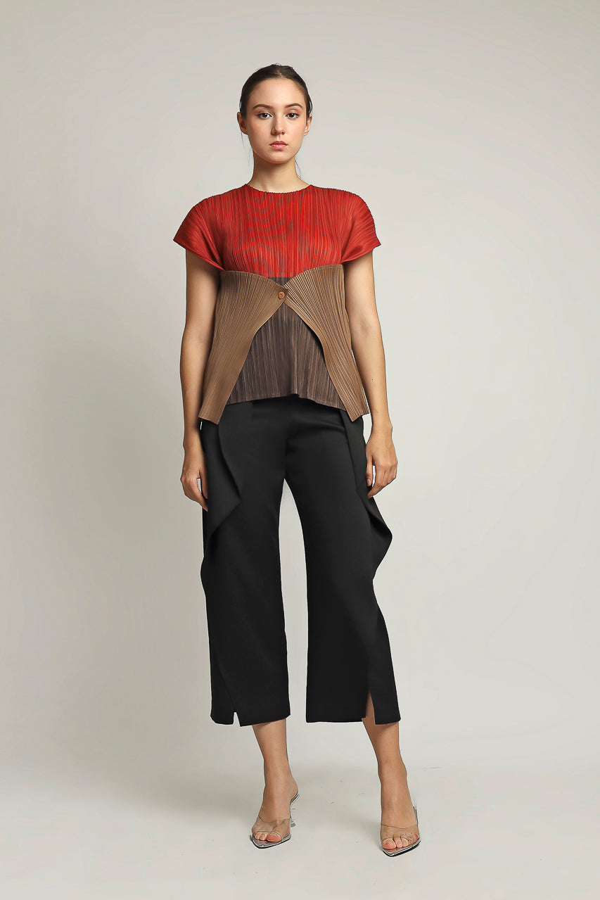 Bloom et Champs Three Tone Pleats