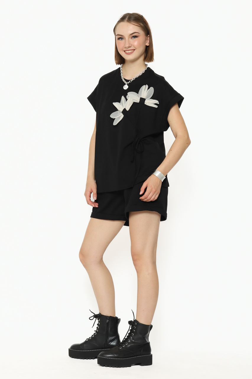 Bloom et Cotton Black Flower Set