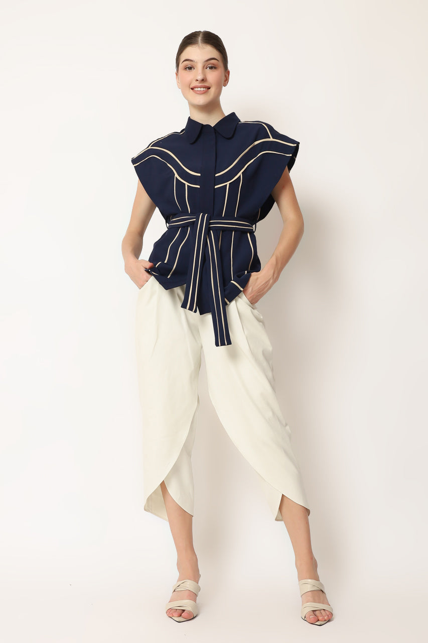 Bloom et Champs Tosca Top in Navy