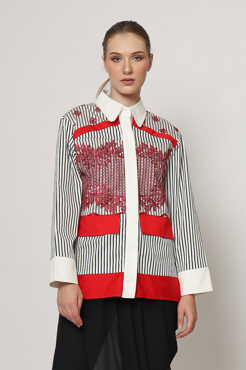 Bloom et Champs Kemeja Sakura Merah