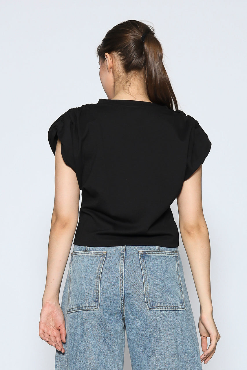 Bloom et Cotton Black Tee