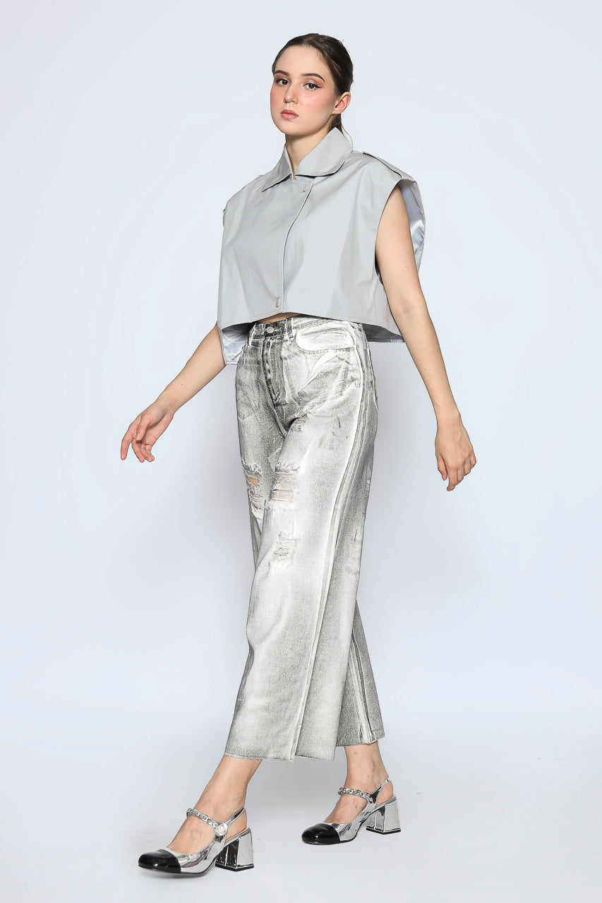 Bloom et Cotton Grey Vest/ Chemical Grey Denim