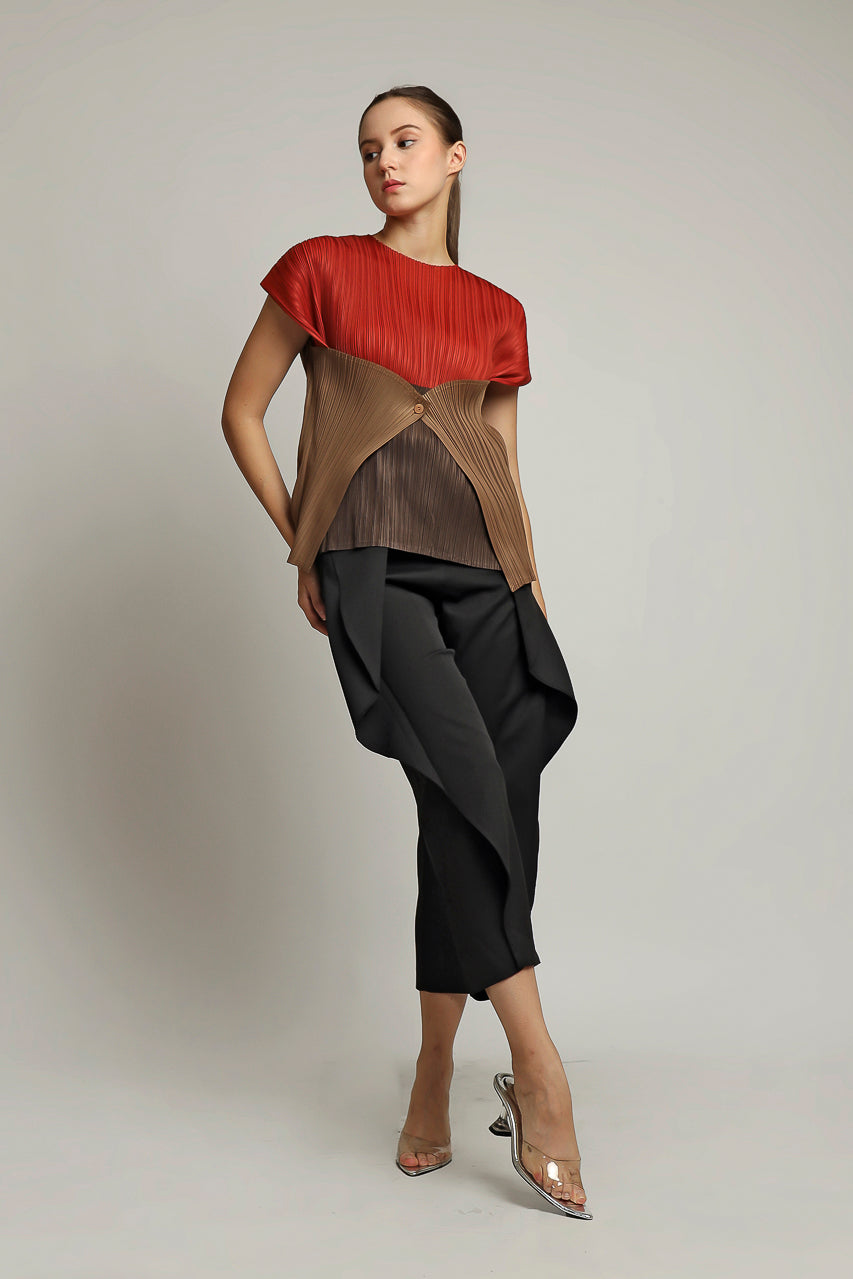 Bloom et Champs Three Tone Pleats