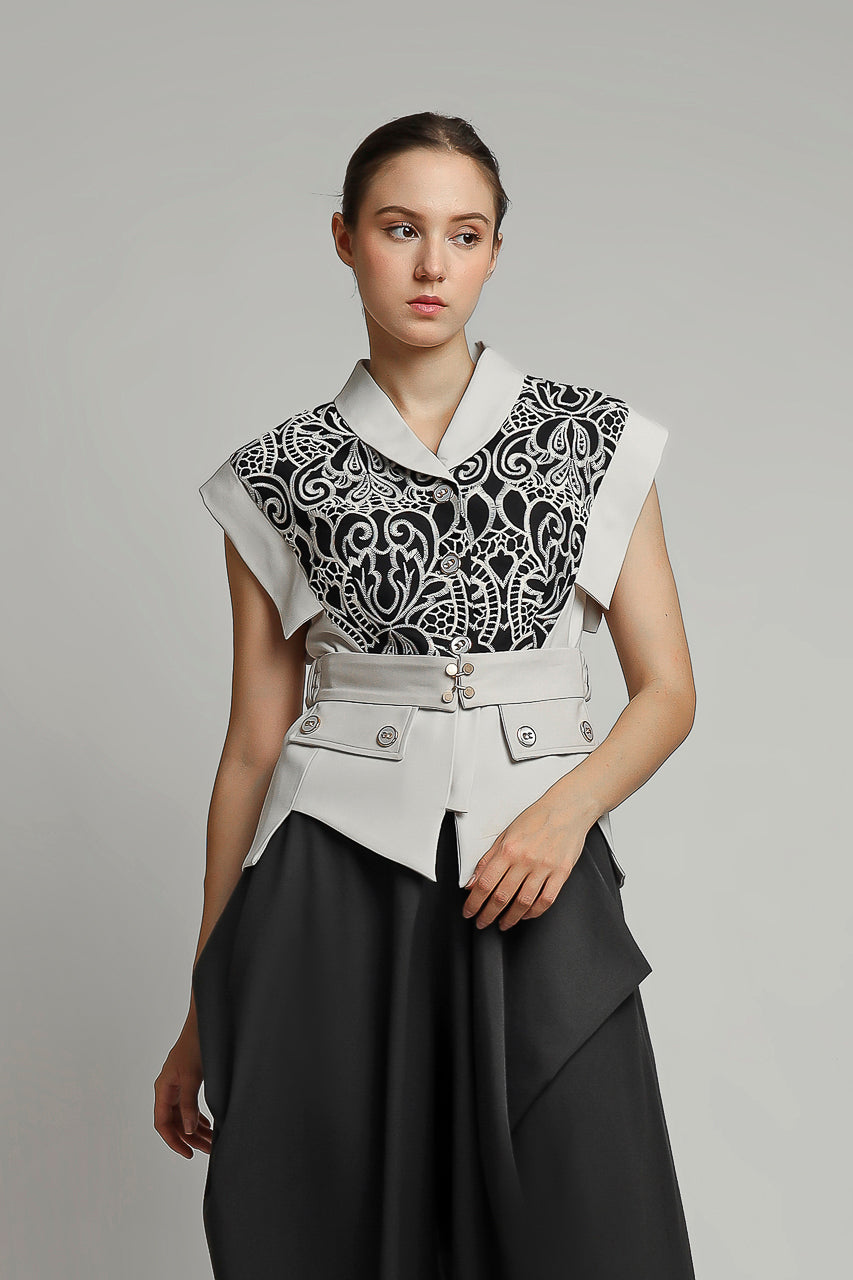 Bloom et Champs Kimono Etnik Grey