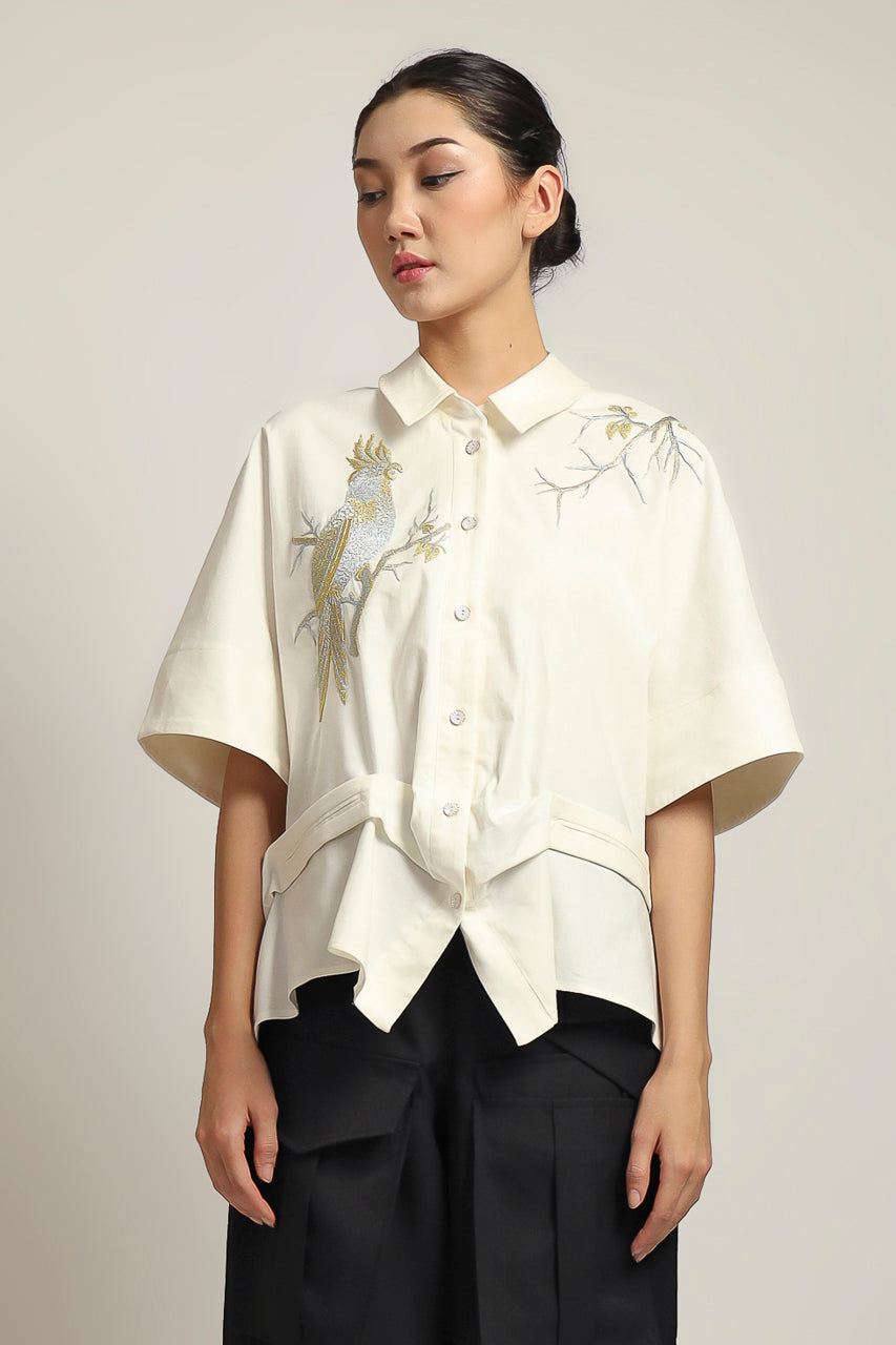 Bloom et Champs Kemeja Bordir Cacatu