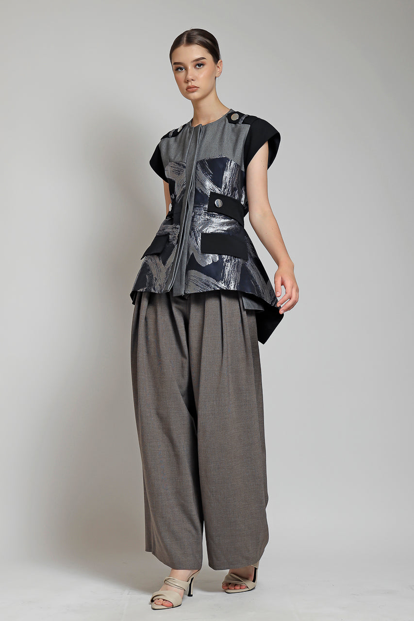 Bloom et Champs Top Jacquard Sayap / Zest Pants Mocha