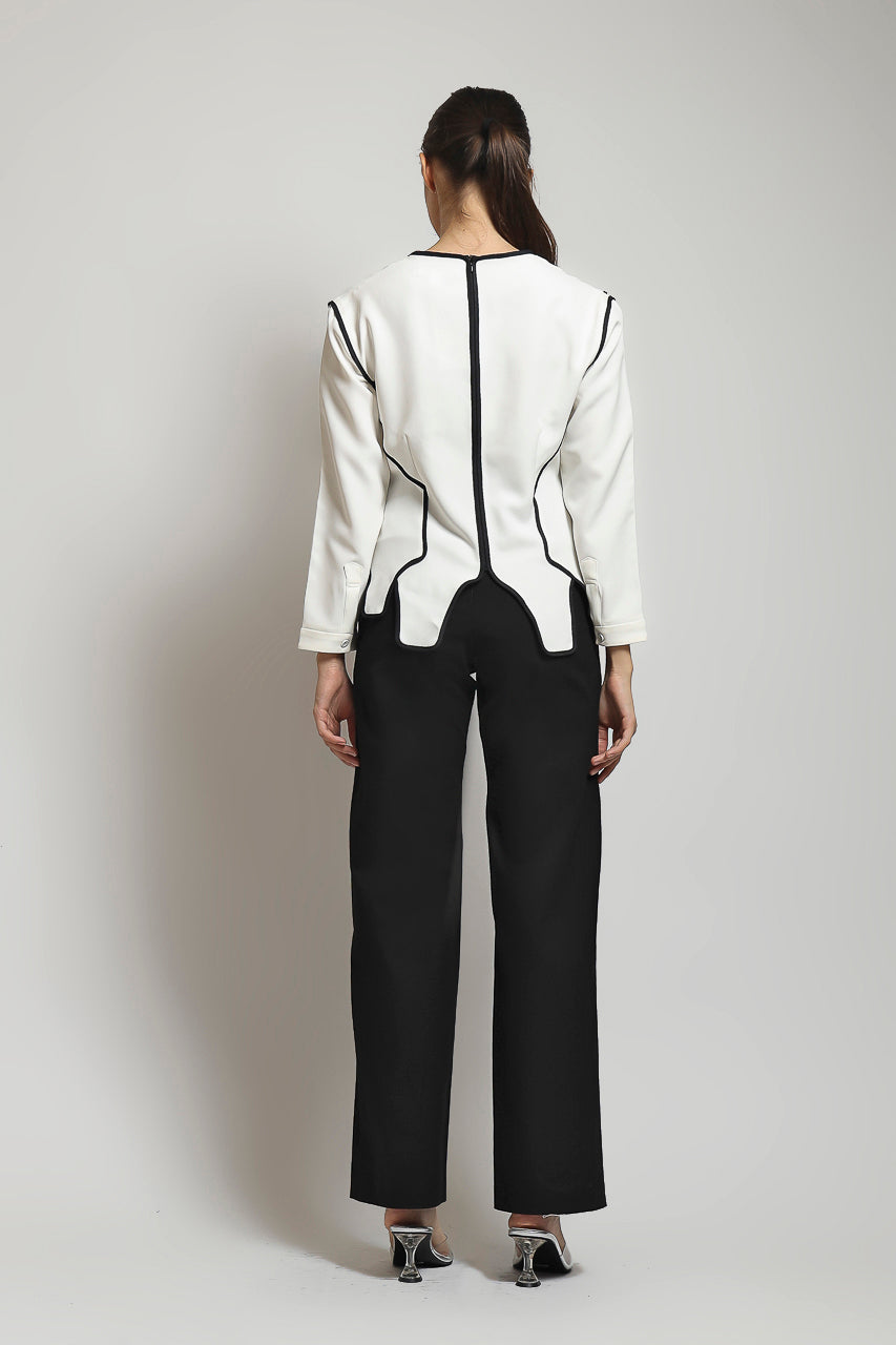 Bloom et Champs Top Assymetry Long Sleeved