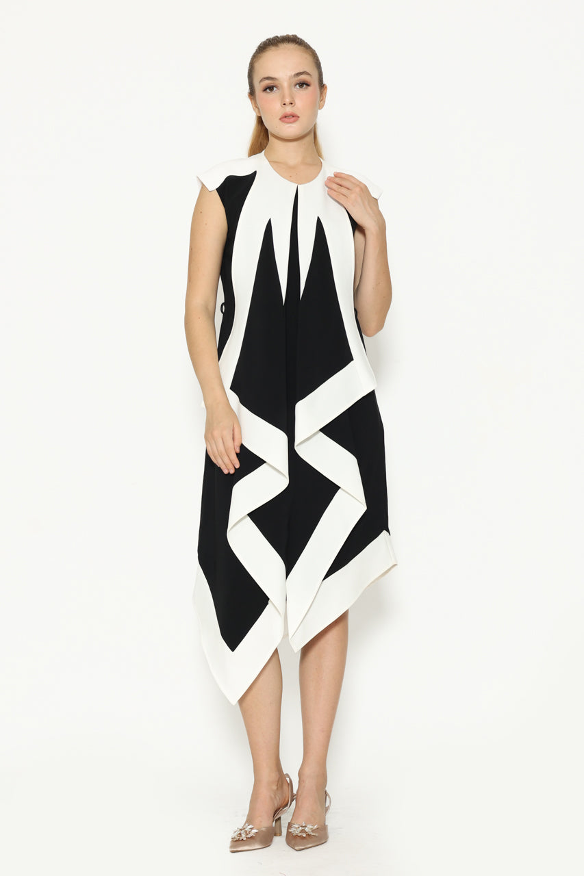 Bloom et Champs Assymetry Panda Dress