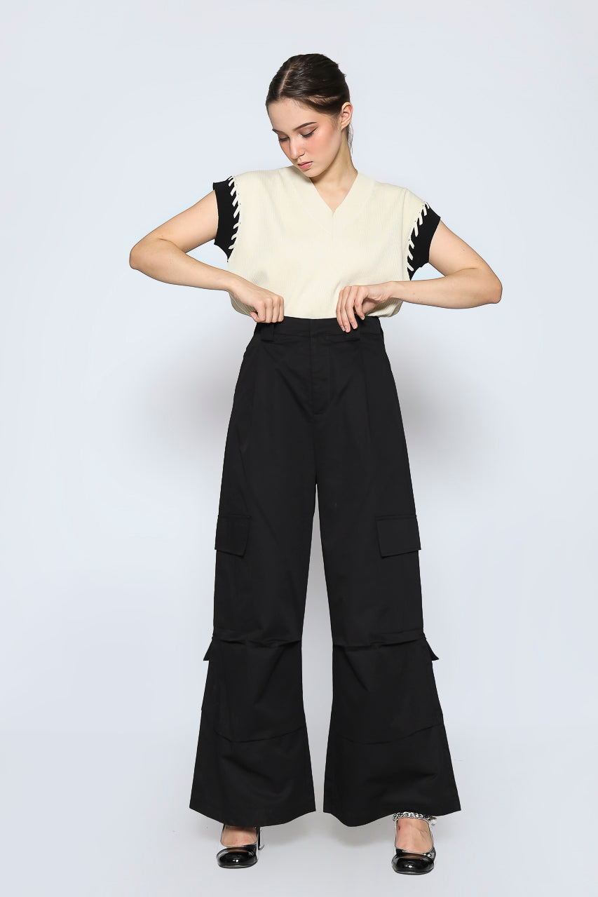 Bloom et Champs Cargo Pocket Wrinkle Pants