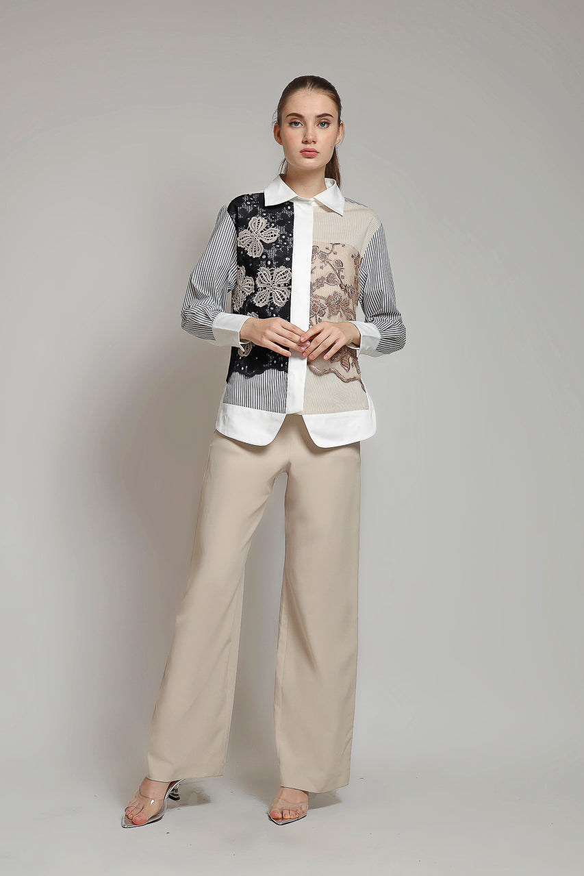 Bloom et Champs Kemeja BB in Creme