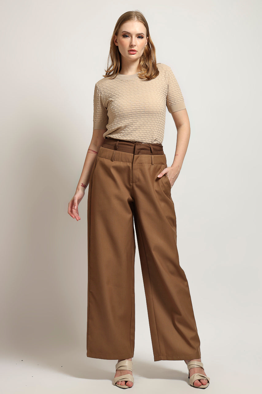 Bloom et Cotton Double Waisted Pants