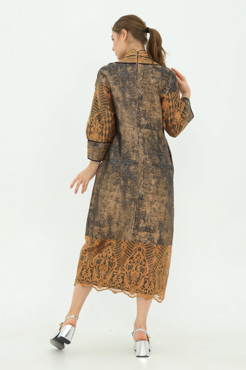 Bloom et Champs Dress Karung Jacquard