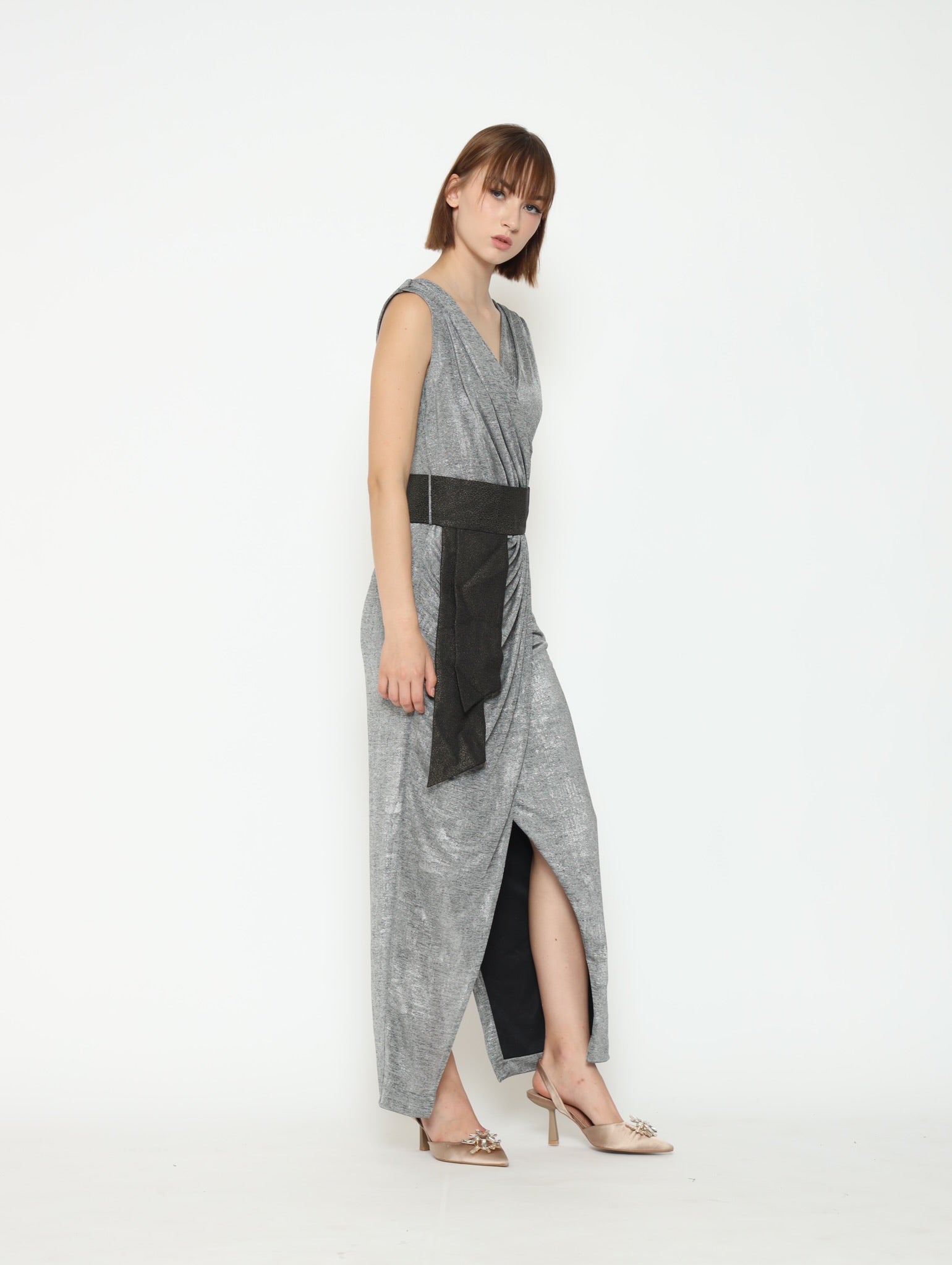 Bloom et Champs Dress Ploi With Belt