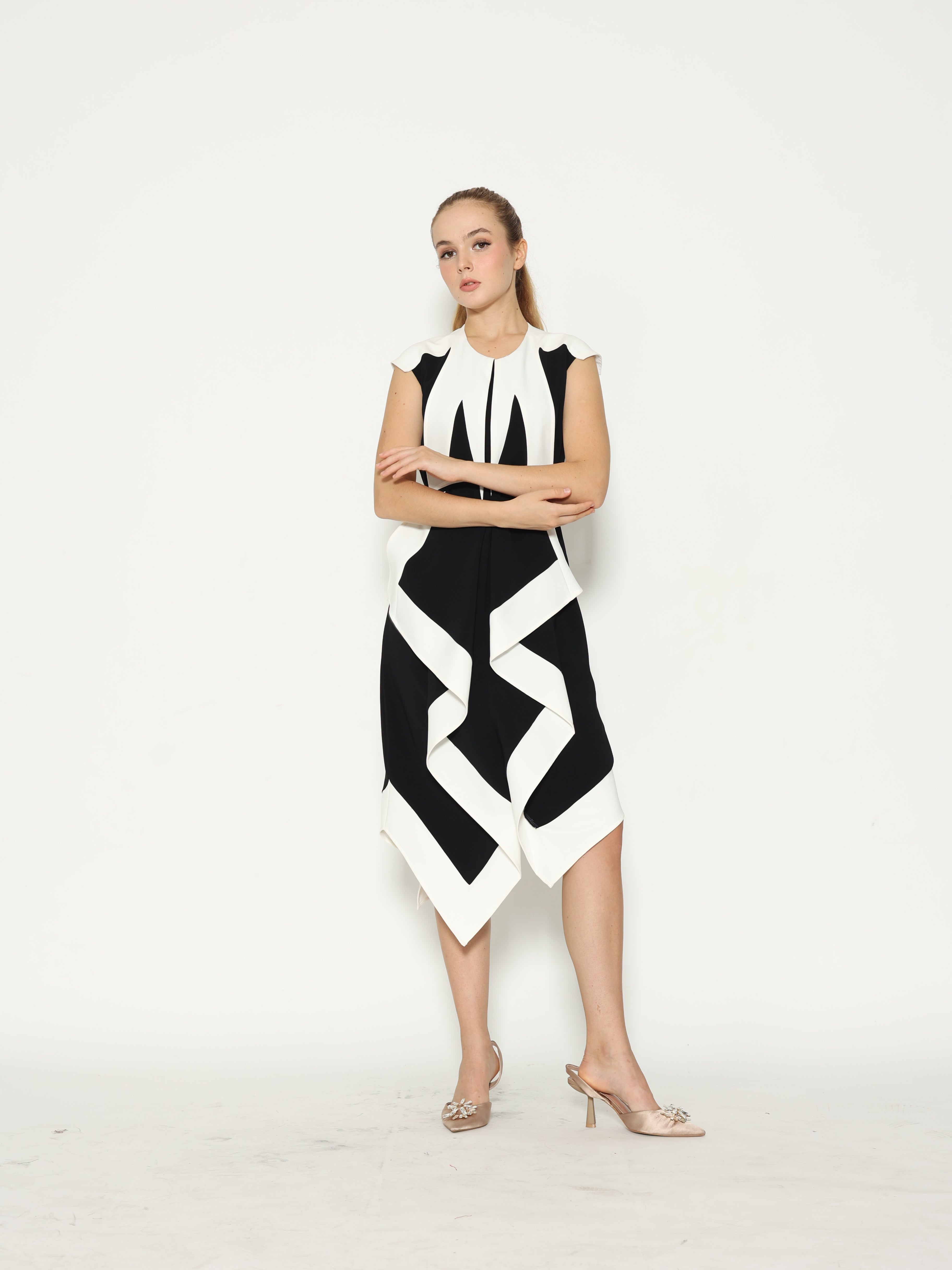 Bloom et Champs Assymetry Panda Dress