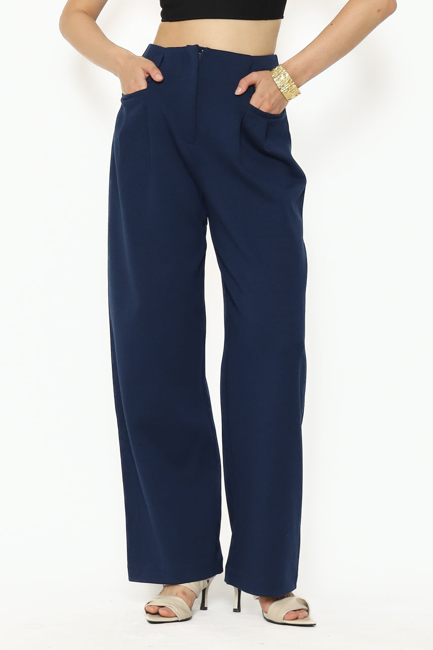 Bloom et Cotton Navy Interlock Pants