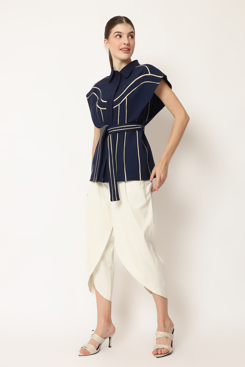 Bloom et Champs Tosca Top in Navy