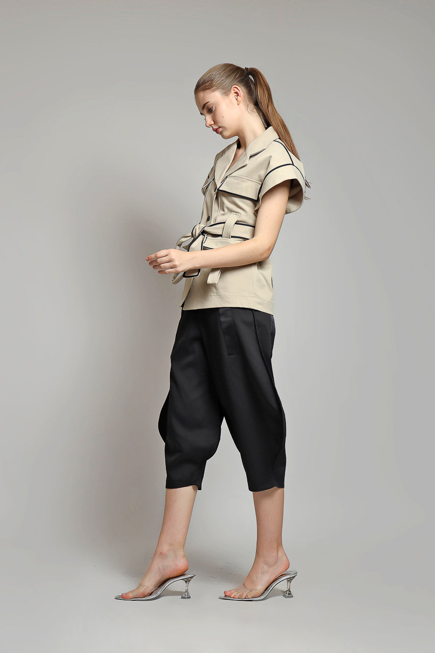 Bloom et Champs Safari Blouse in Creme