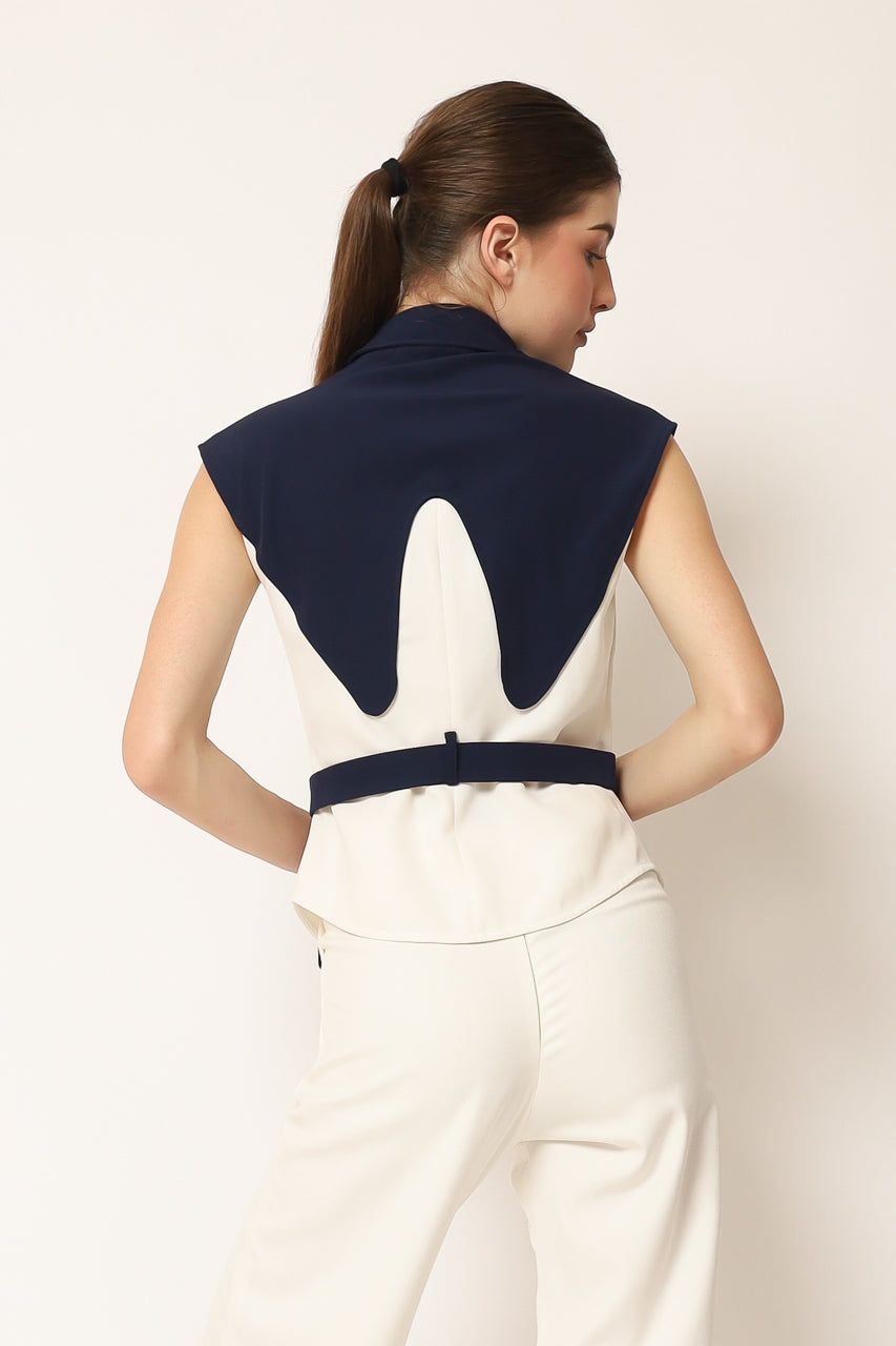 Bloom et Champs Top Segitiga Biru