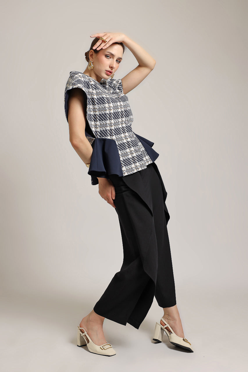 Bloom et Champs Tassel Tweed Navy