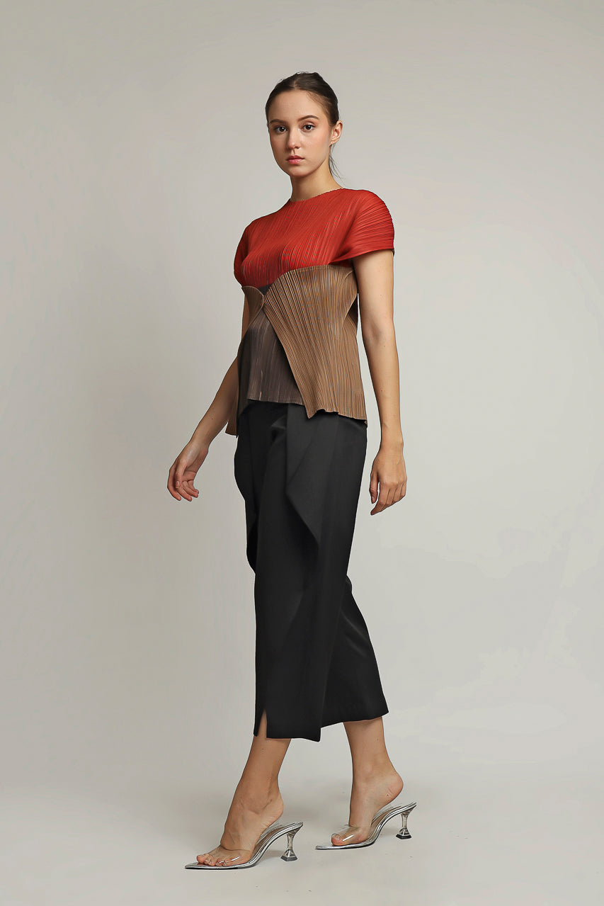 Bloom et Champs Three Tone Pleats
