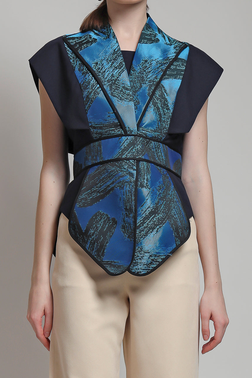 Bloom Et Champs Blazer Kipas Navy Electric|DT Pants Creme