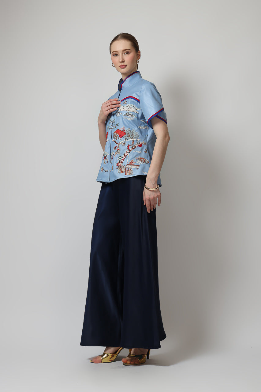Bloom et Champs Pagoda Embroidered Shirt