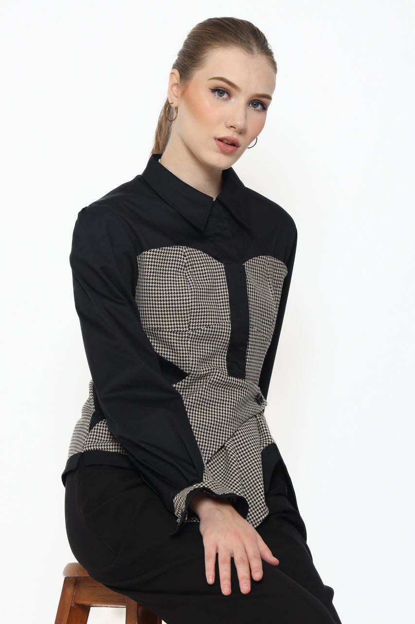 Bloom et Champs Kemeja Kemben Hitam