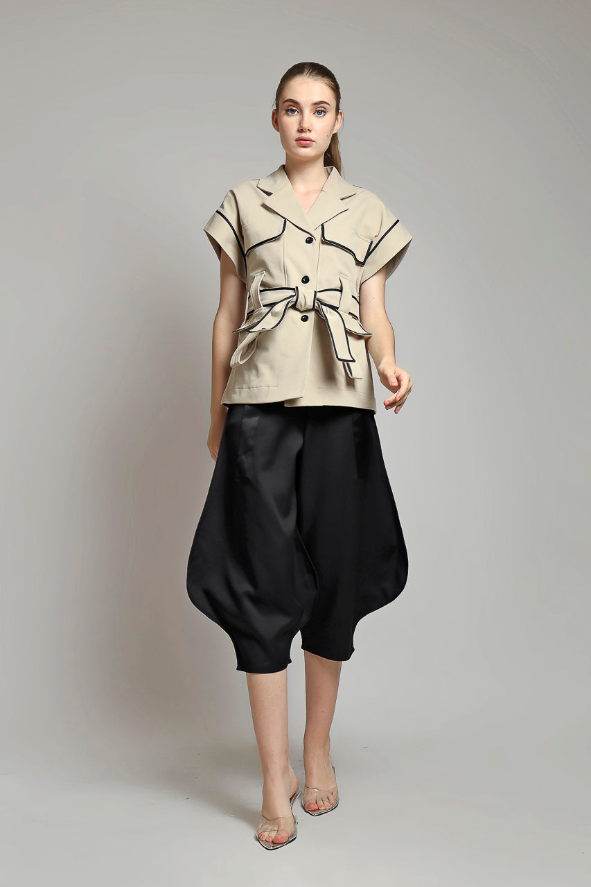 Bloom et Champs Safari Blouse in Creme