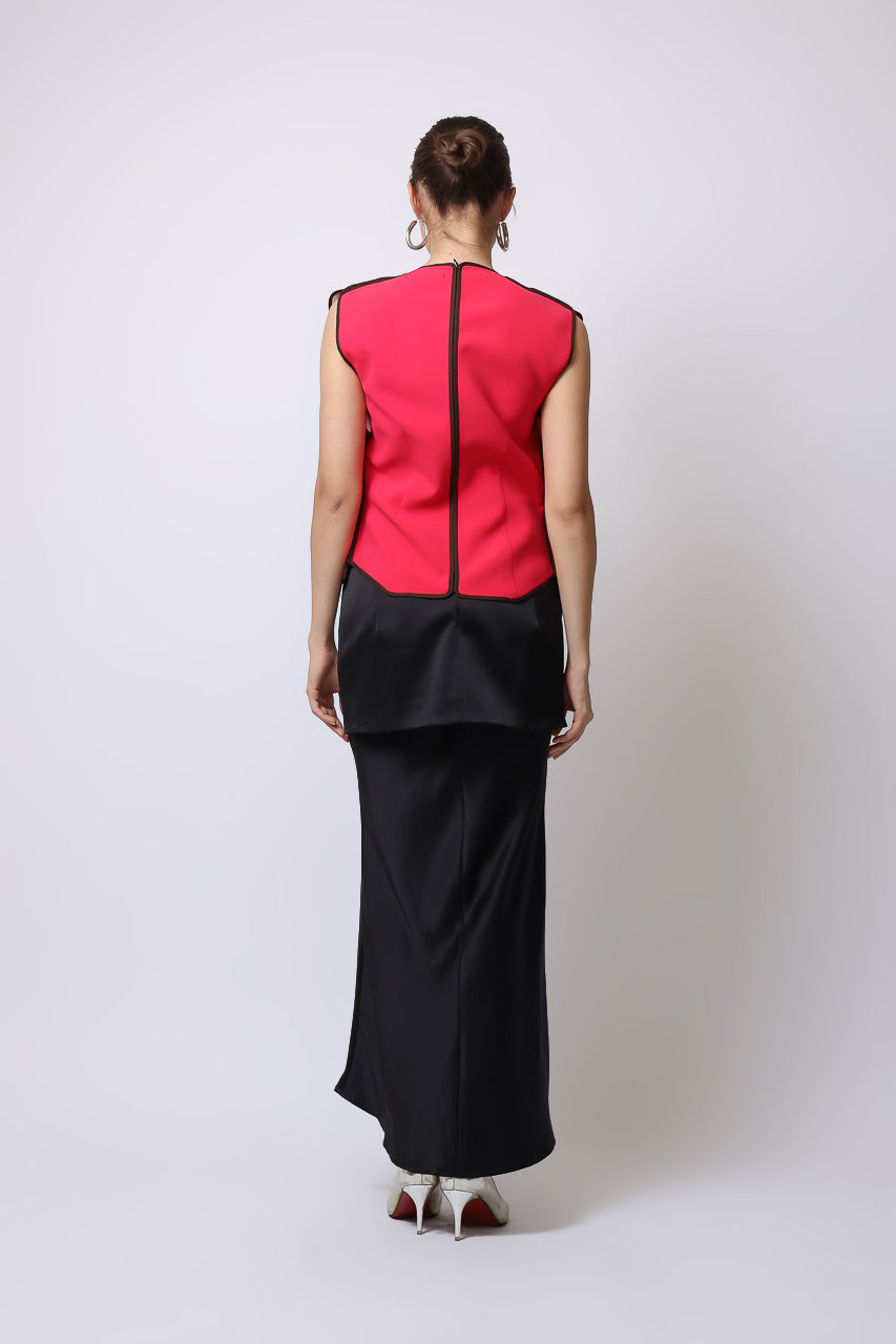 Bloom et Champs Anyam Fuschia Top/Alena Chiffon Pants