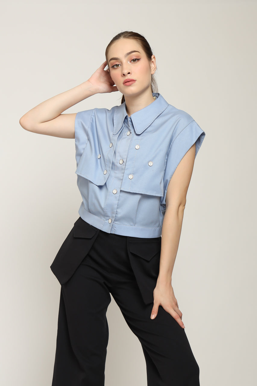 Bloom et Cotton Baby Blue Shirt