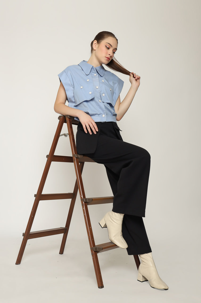 Bloom et Cotton Baby Blue Shirt