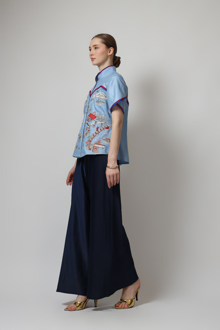 Bloom et Champs Pagoda Embroidered Shirt