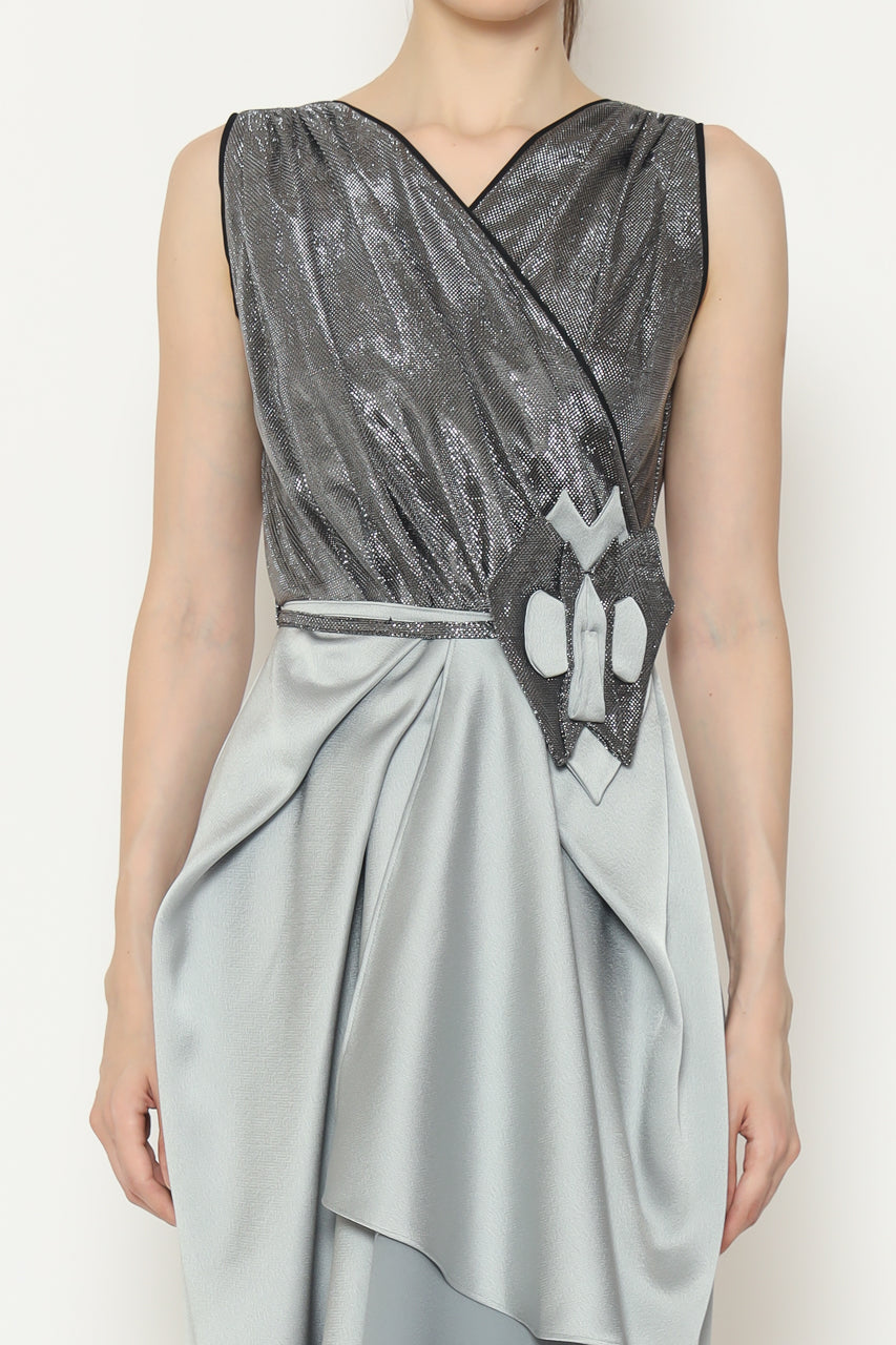 Bloom et Champs Dress Kembang Abu