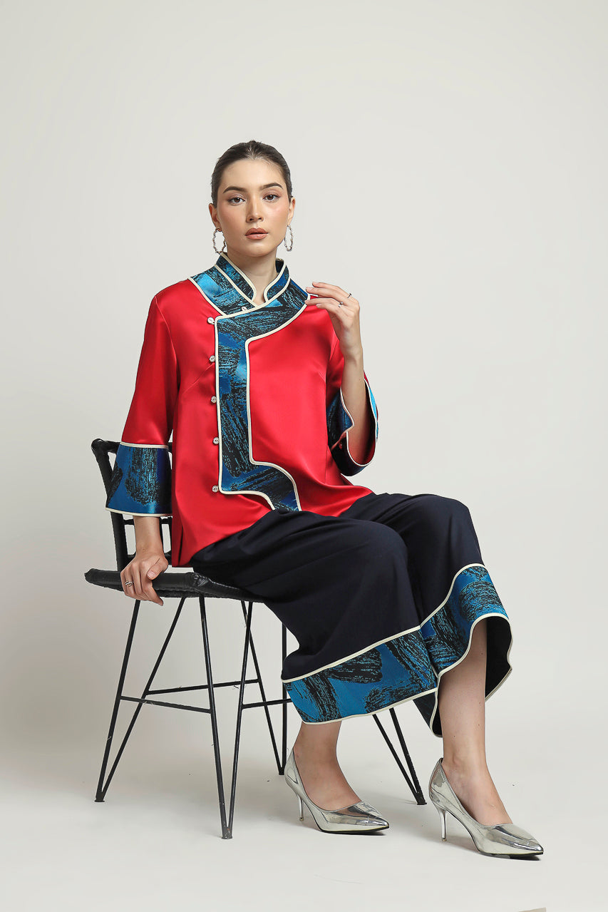 Bloom Et Champs Fan Rong Blouse Set