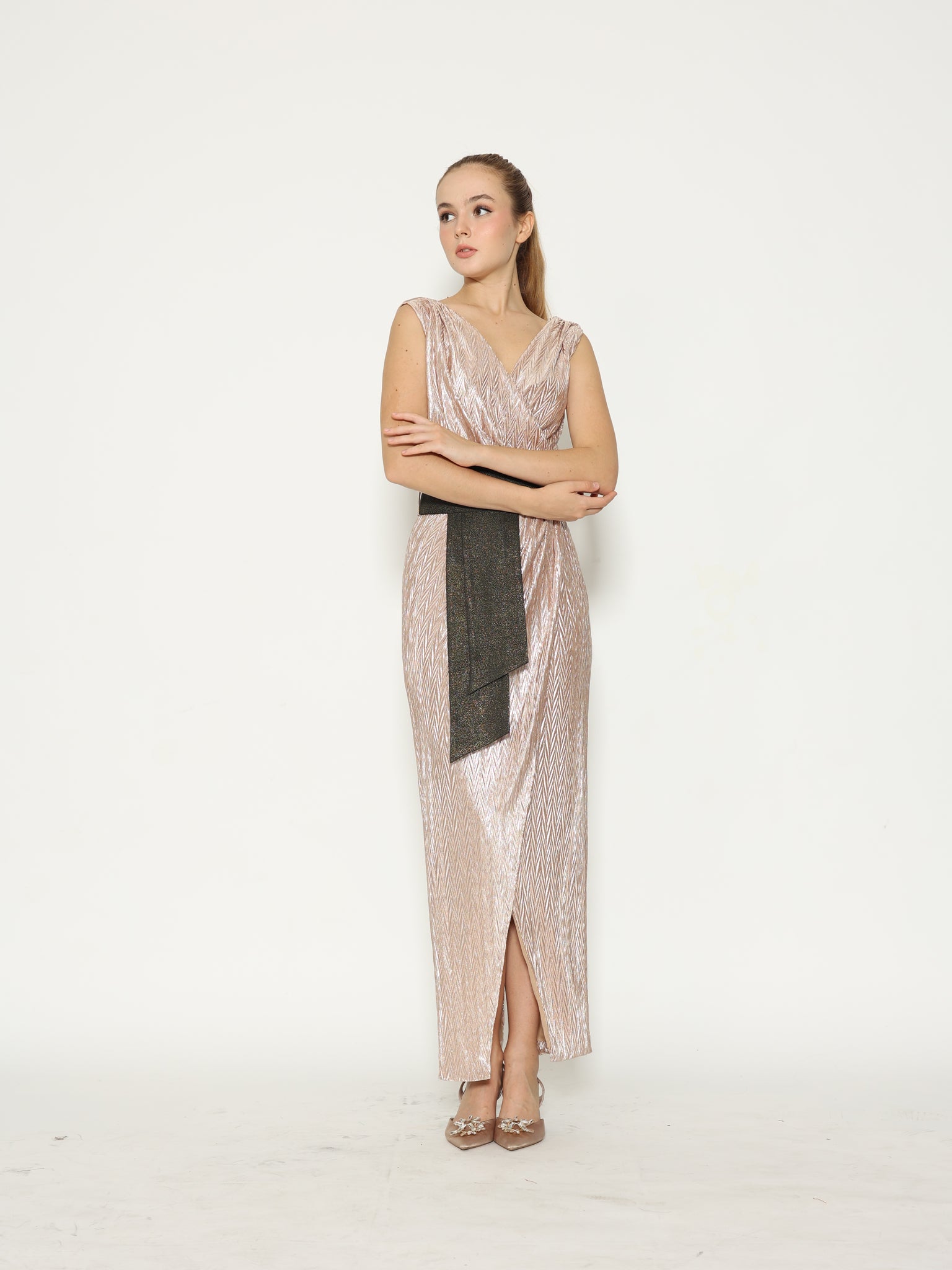 Bloom et Champs Dress Ploi Metalik