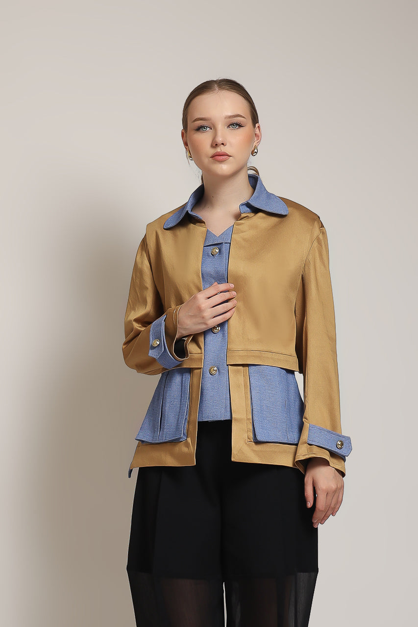 Bloom et Champs Kemeja Safari Denim