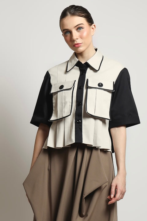 Bloom et Champs Kemeja Kantong Lipat