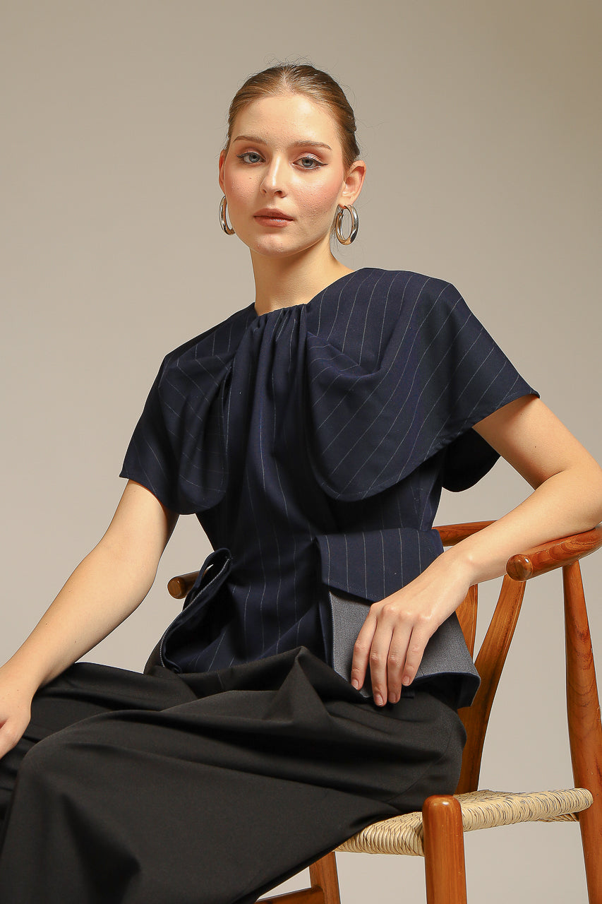 Bloom et Champs Love Navy Blouse