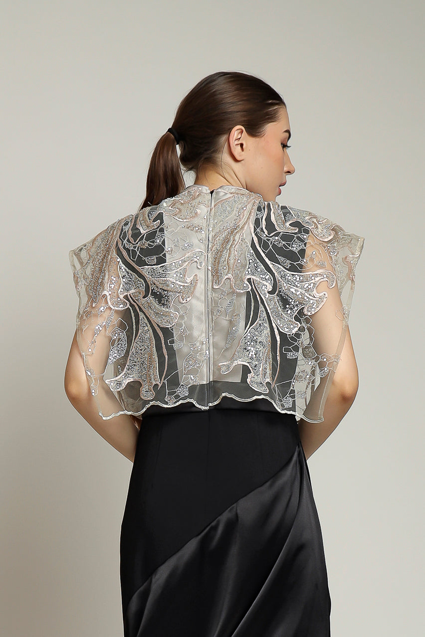 Bloom et Champs Dress Kotak Sequinned Nude